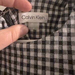 Black and white checkered dress